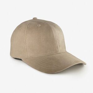 Shutout Tan Suede Baseball Cap